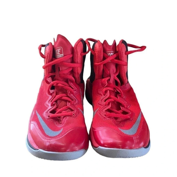 Nike Fusion Prime Hype DF 11 Mens Size US 6 Athletic Lace-UP Red Black Sneakers - Picture 9 of 11